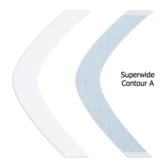 Lace Front Support Tape Contours & Minis — A, C, CC, Superwide
